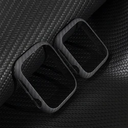 Carbon Fiber Cover For Apple Watch Case 44mm 45mm 41mm 40mm 42mm 38mm Smartwatch Protector watchband Series iwatch 7 6 5 3 4 SE