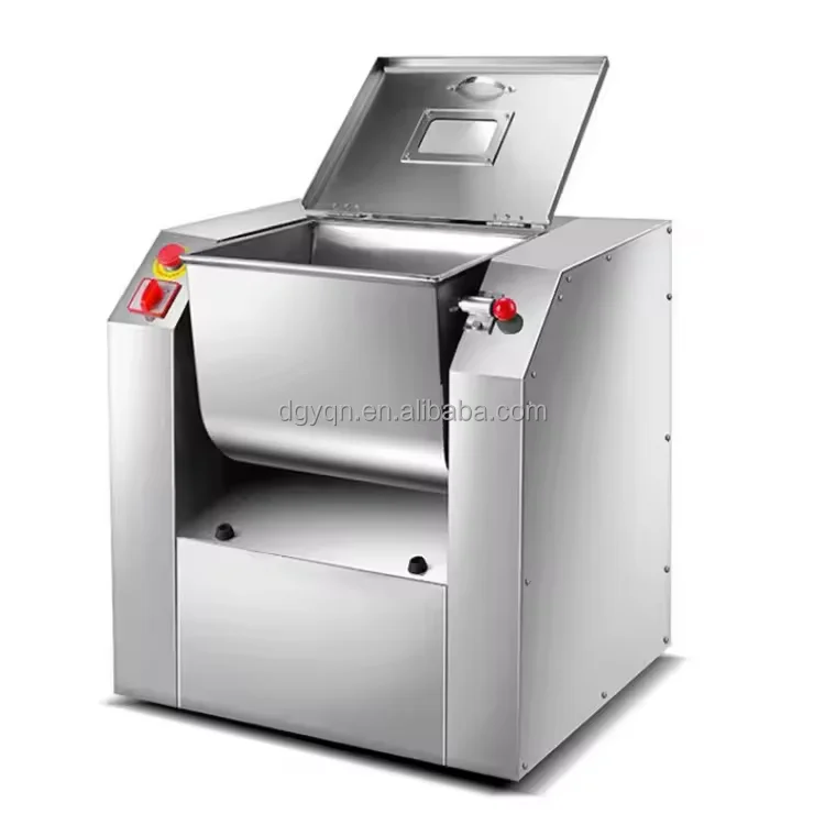

Commercial 7-50kg Horizontal Flour Mixer New 304 Stainless Steel Large Kneading Machine with Pump for Restaurants and Farms
