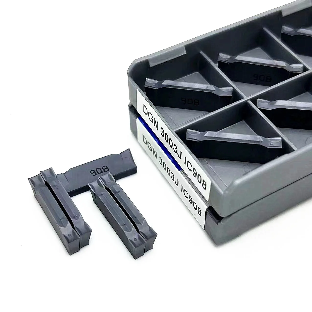 DGN3003C DGN3003J เครื่องมือเครื่องจักร10ชิ้น IC908ใบมีดเพชรเจาะรู3มม. เครื่องมือเครื่อง CNC เครื่องมือกลึงใบมีดเพชร3003J dgn