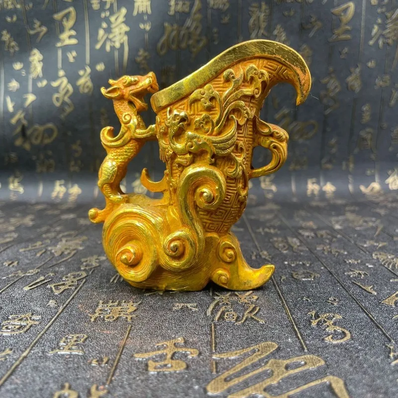 

Antique Money Wealth Unicorn Dragon Cup Home Desktop Ornaments Housewarming Store Opening Decorative Crafts Home Decorations