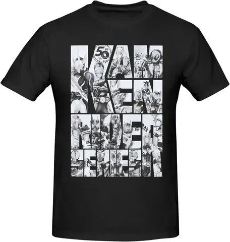Kamen Rider Shirt Men's Personalised Crew Neck Short Sleeve T Shirt Cool Casual Tops Deep Heather