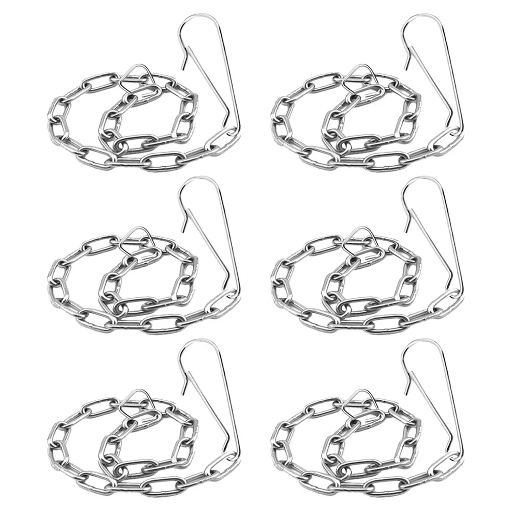 

6pcs Stainless Steel Toilet Chain Replacement Flapper Lift Chain Universal Fit For Toilet Tank Parts Valve Accessories Hardware