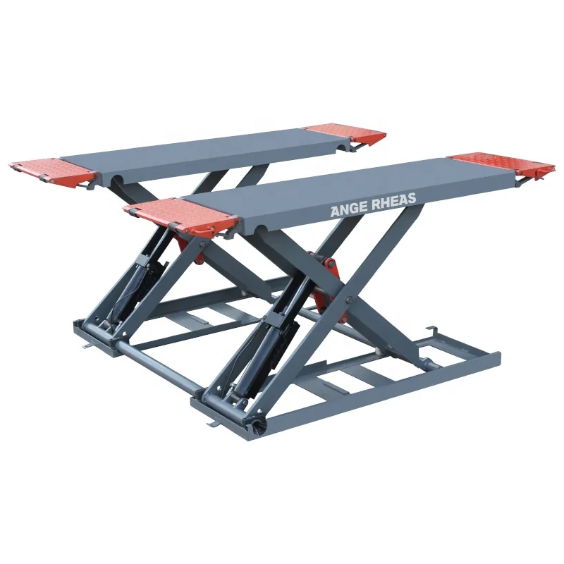 4000kg Garage Hydraulic Scissor Waterproof Service Car Lift Platform For Home In Ground Duty Anti Mid-Rise Scissor