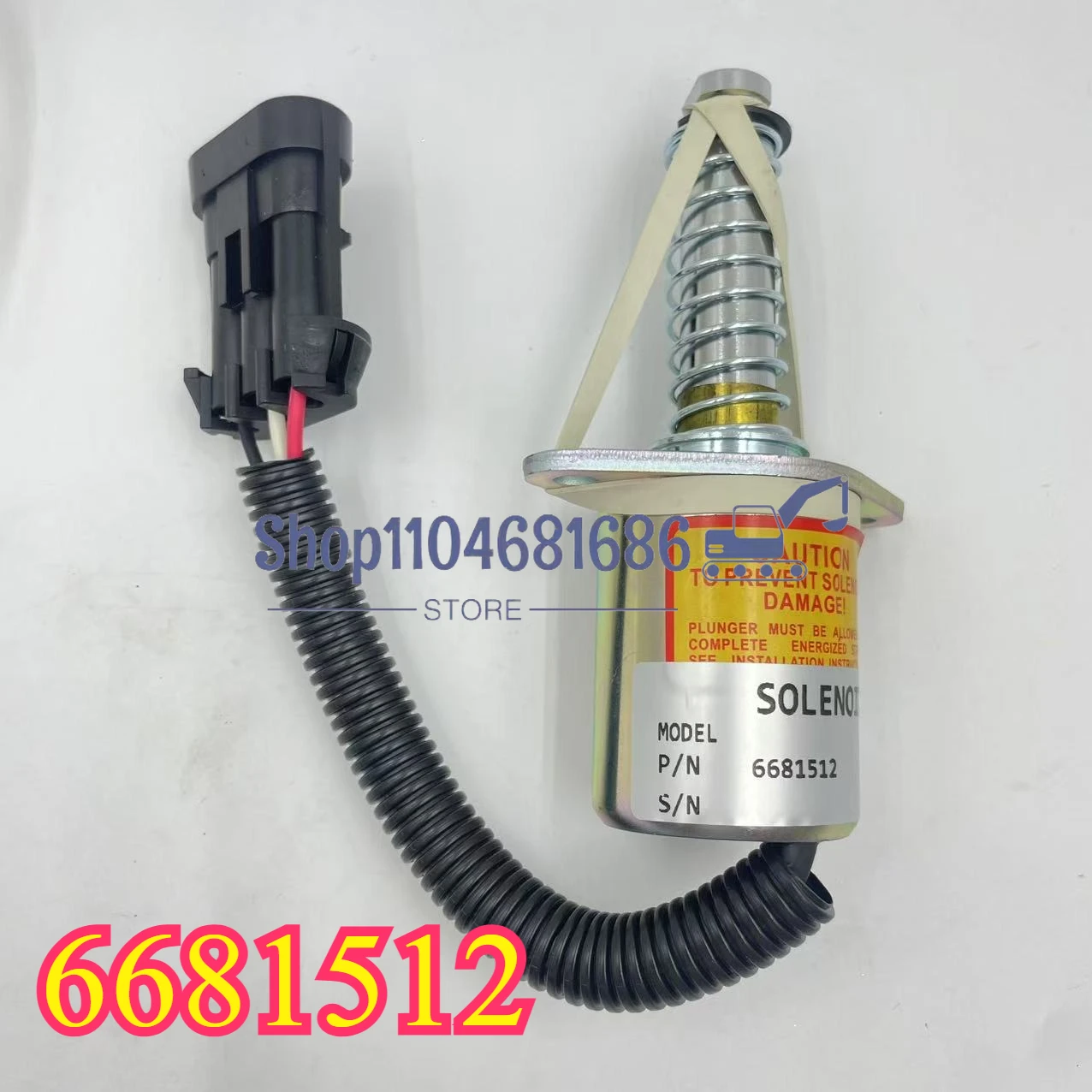 

6681512 for Bobcat Traction Lock Park Brake Solenoid 7136559 751 753 763 773 853 12V