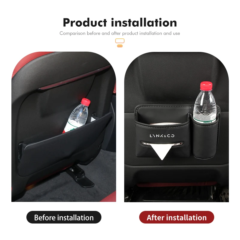 Storage Box Interior Detail Trash Can Tissue Holder For LYNK&CO 01 Phev 02 03+ 05 06 09 PHEV 09 MHEV