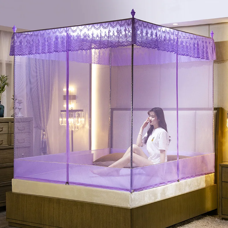 

New Children's Anti-Fall Mosquito Net Home Use Mongolian Tent Zipper Support Pattern Universal Zipper Bedding Accessories