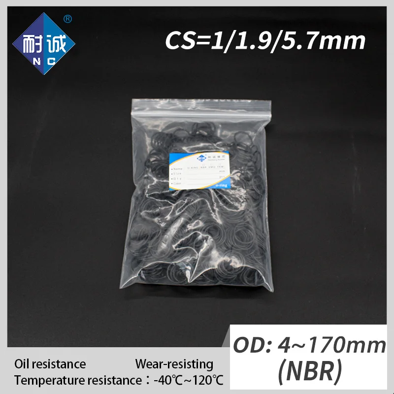 

Free Shipping NBR CS1/1.9/5.7mm Thickness OD4-170mm Black Nitrile Rubber O-Ring Seal Hardware Washer O Ring Seal Flat Gasket