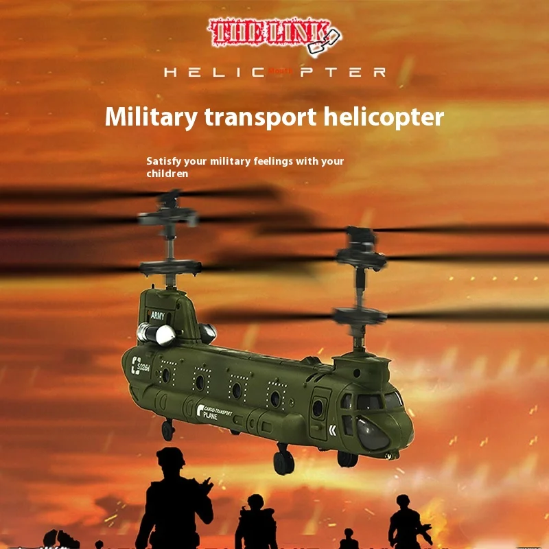 Simulation of Explosive Sima S026H Twin-propeller Fixed-height Transport Aircraft Model of Electric Remote Control Helicopter