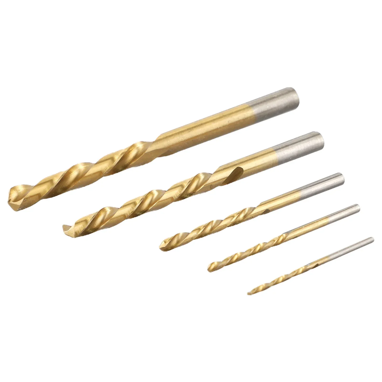 Left Hand Drill Bit Extractor Tools For Drilling/reversal Gold HSS Screw Bolt Remover Convenient 5 Pieces/set Accessories