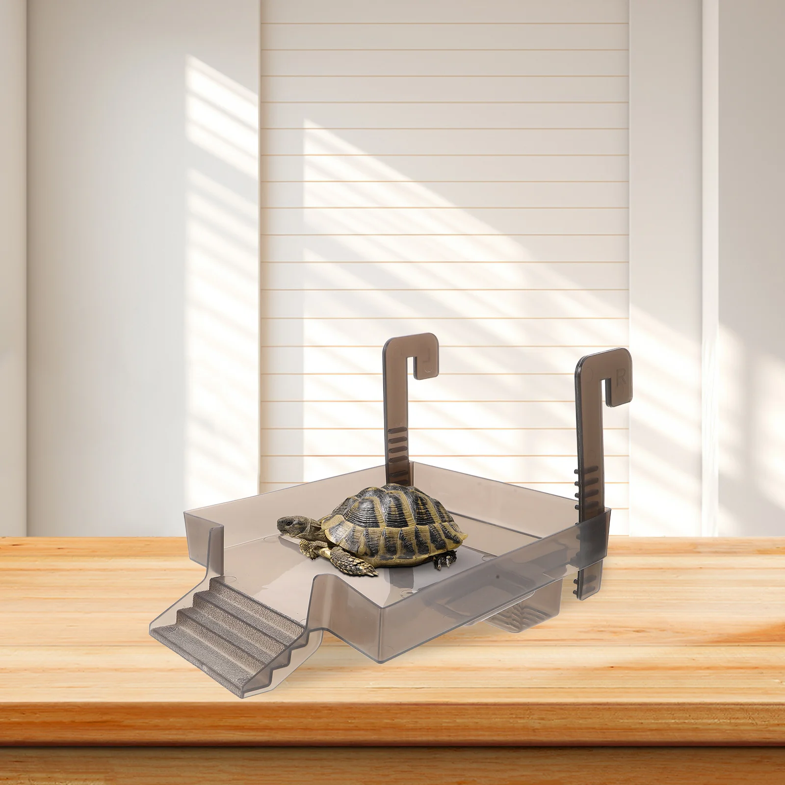 

Turtle Basking Platform Adjustable Height Tank Ramp Hooks Floating Wide Climbing Dock Sunbathing Resting Station Aquarium