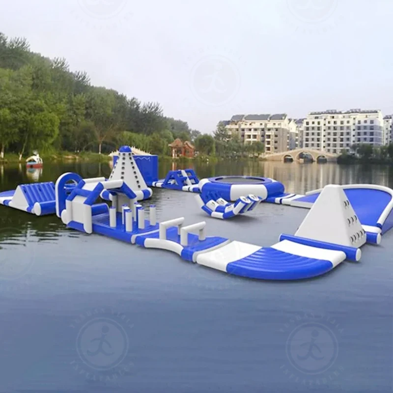 Hot Sales Giant Inflatables Water Park Blue Aqua Park Commercial New Floating Water Park for Sale Pass Tuv Ce