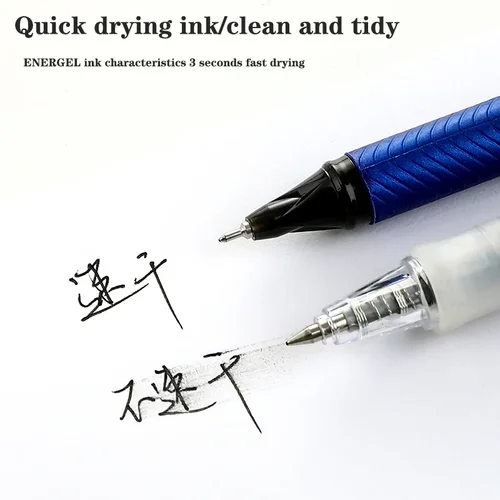 Imagen 2 del producto Juego de bolígrafos de Gel Pentel japonés BLN25/BL27, bolígrafo de agua líquida recto de media aguja, bolígrafo de firma de 0,5/0,7mm, papelería de gran capacidad