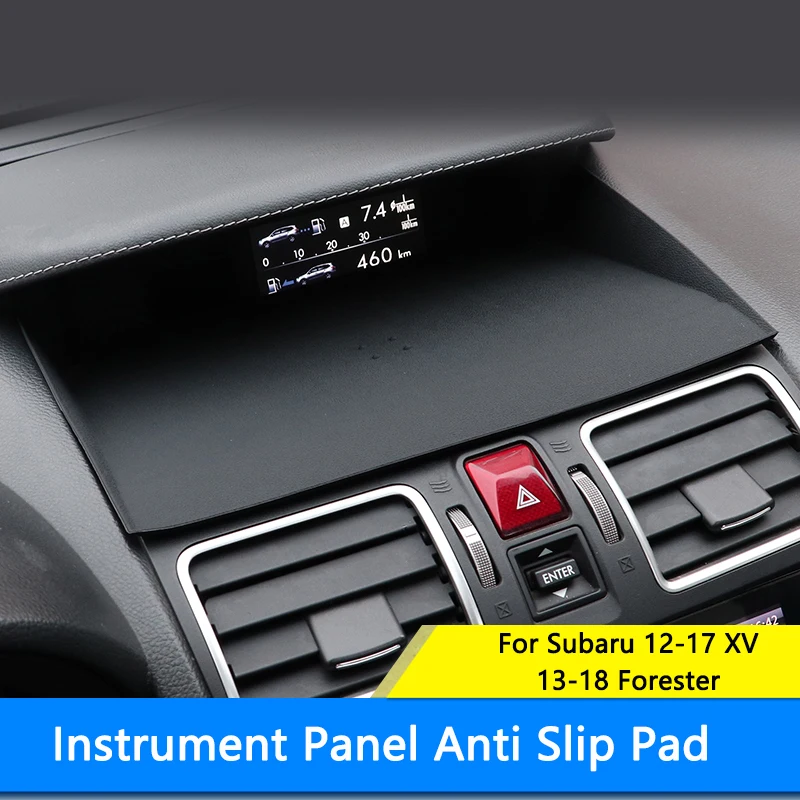 QHCP Silicone Anti-Slip Mat Phone Holder Ornament Non-slip Dashboard Pad For Subaru Forester 13-18 XV 12-17 Interior Accessories