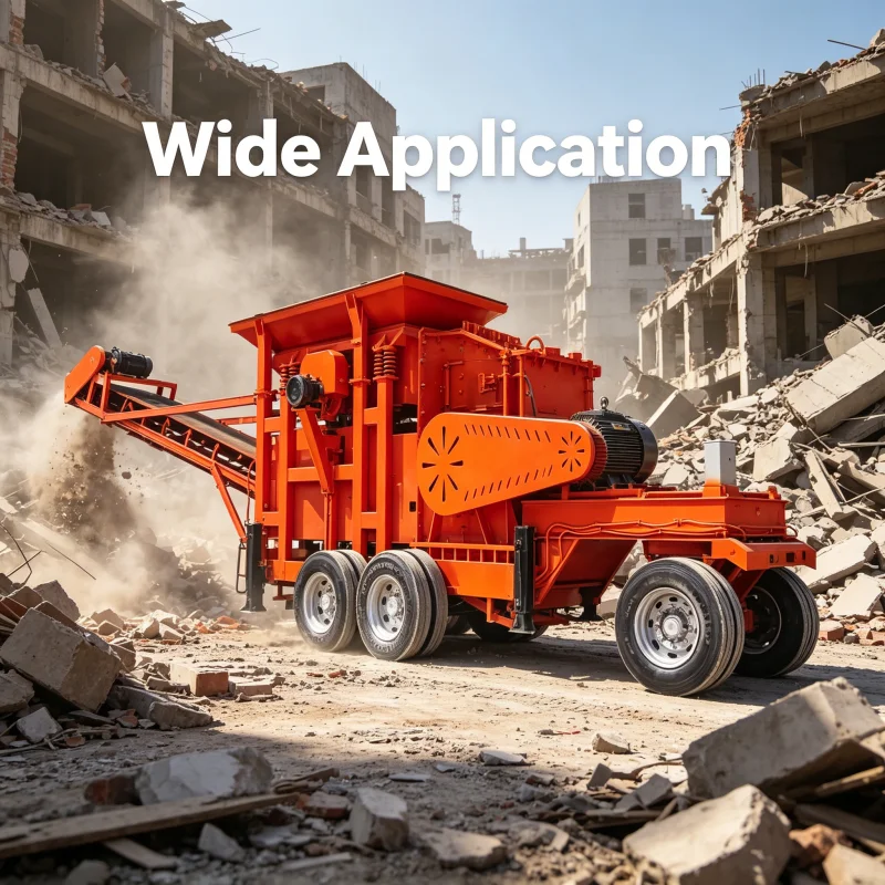 Mobile Combined Jaw And Impact Crusher Station For High Capacity Rock Crushing Portable Stone Crushing Plant For Construction