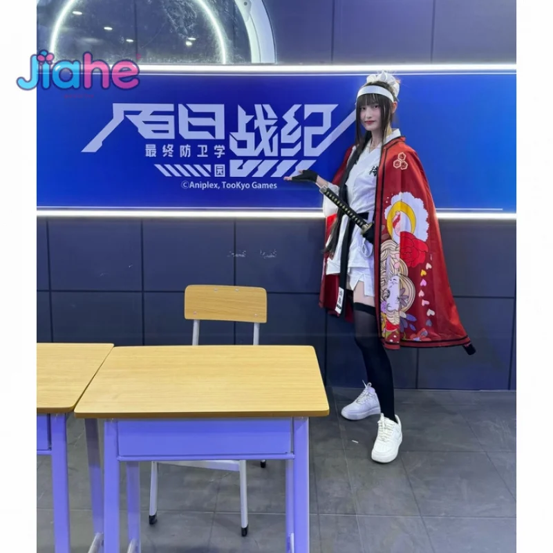 

Magadori Kyoshika Game HUNDRED LINE Cosplay Costume Halloween Christmas Men Women Kimono Dress Accessories Prop leisure Suit