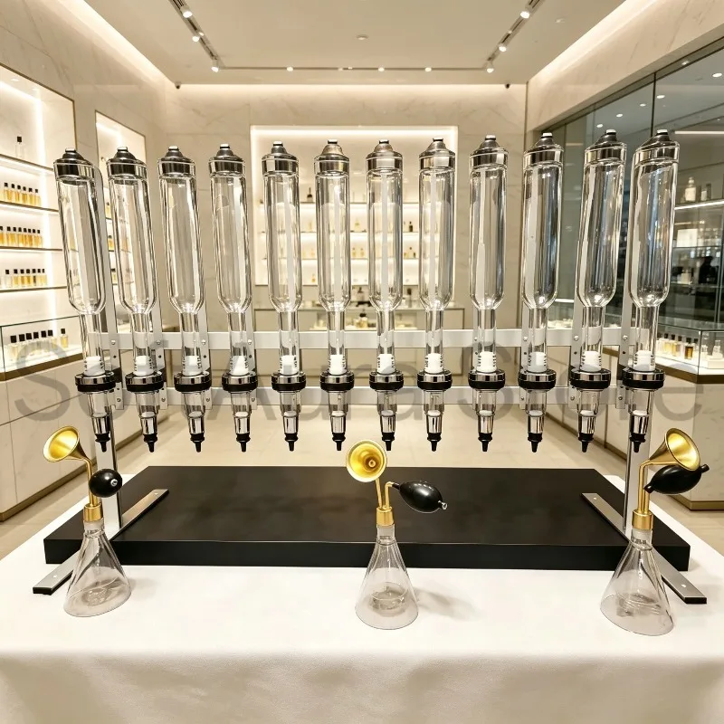 12 Heads Metal Stand Perfume Bar New Innovative Gold Design 375‑500ML Essential Oil Dispenser for Wedding Decor
