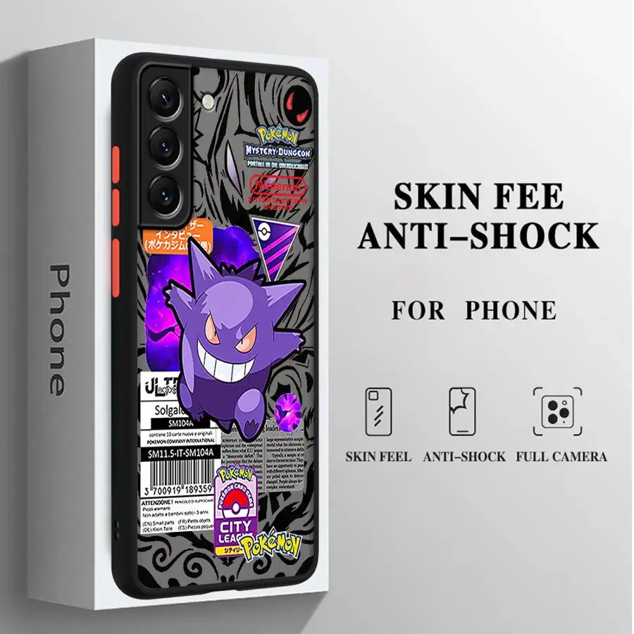 

Pokemon Gengar Phone Case for Samsung Galaxy A14A12 A13 A21s A22 A23 A31 A32 A33 A42 A52 A53 A72 A73 Matte TPU Shell