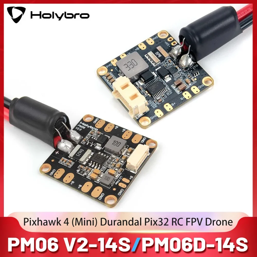 Holybro-módulo de potência pm06d 2-14s para pixhawk 5x/pixhawk 6x controlador de voo diy partes