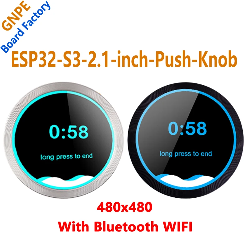 ESP32 Development Board S3 2.1 inch Round Rotary LCD Smart Screen 2.1inch Knob Display 480x480 LVGL Arduino