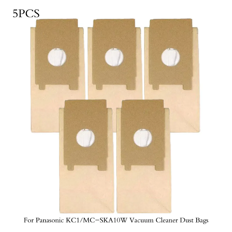 5PCS Panasonic KC1 Vacuum Cleaner Accessories Dust Bags Paper for Panasonic MC-SKA10W Vacuum Cleaner Garbage Paper Bag