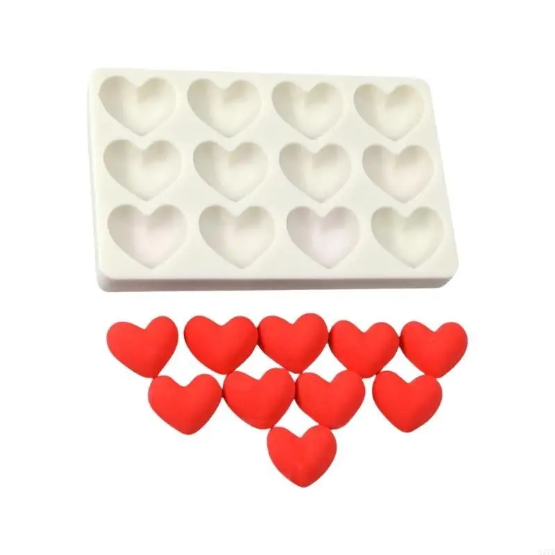 

Силиконовая форма с мульти -полостью в форме сердца для торта, украшающих шоколадные плесени, практические помадно
