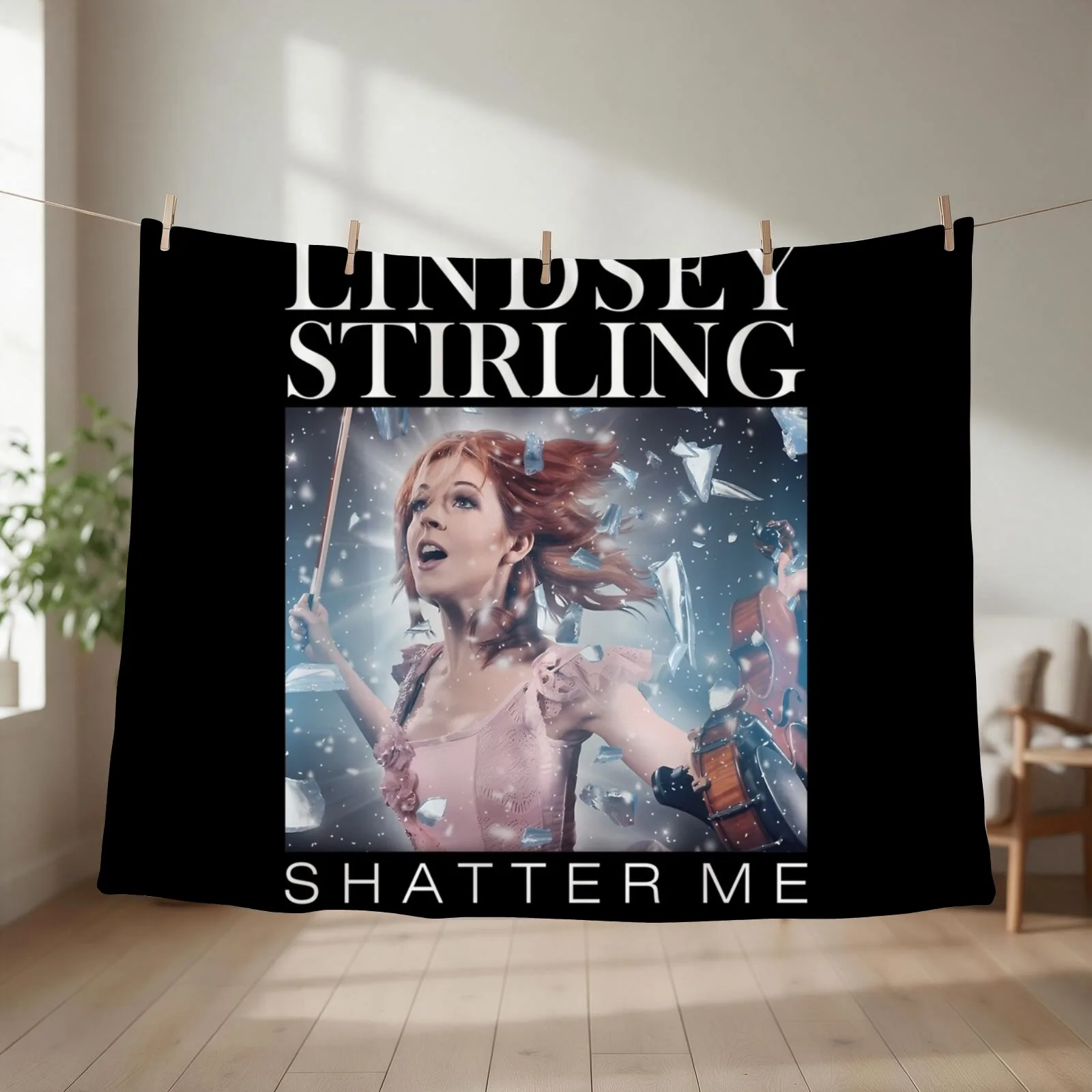 LINDSEY STIRLING Throw Blanket couch cozy soft plush fuzzy picnic outdoor blanket