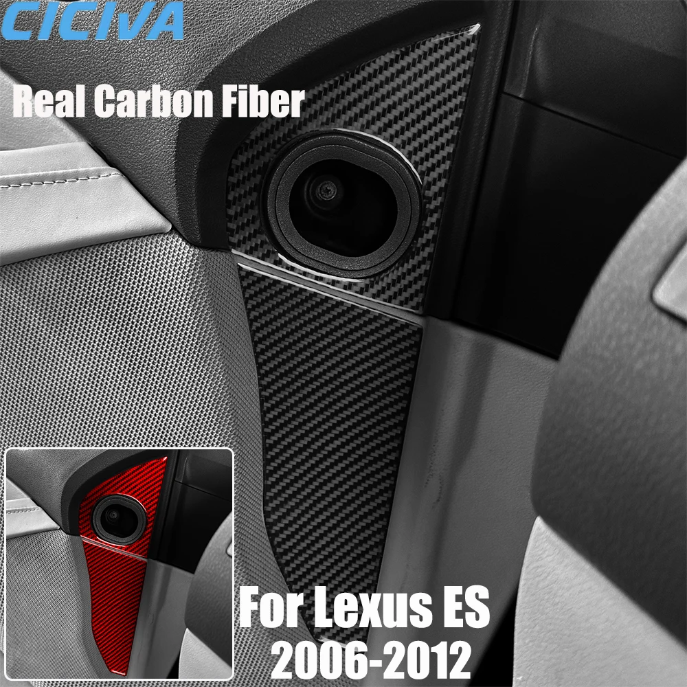 

Real Carbon Fiber Car Accessories Dashboard Side Cover Soft Sticker For Lexus ES240 ES350 2006 2007 2008 2009 2010 2011 2012