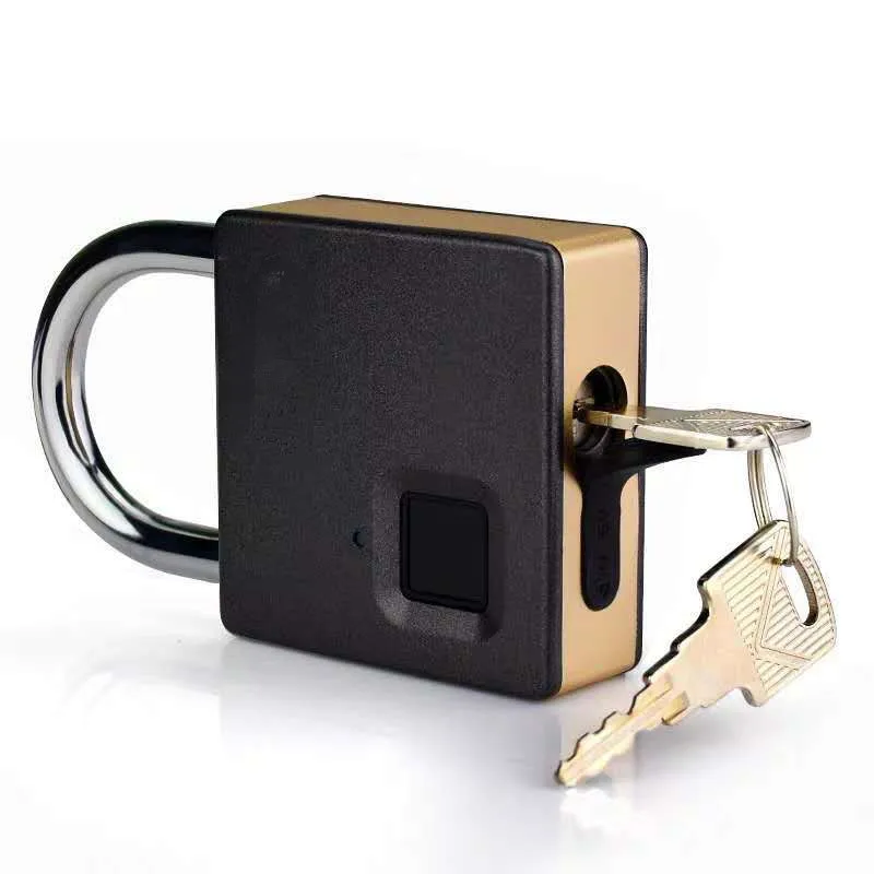 

Multifunctional fingerprint lock cabinet lock fingerprint padlock warehouse door anti-theft lock household dormitory fingerprint