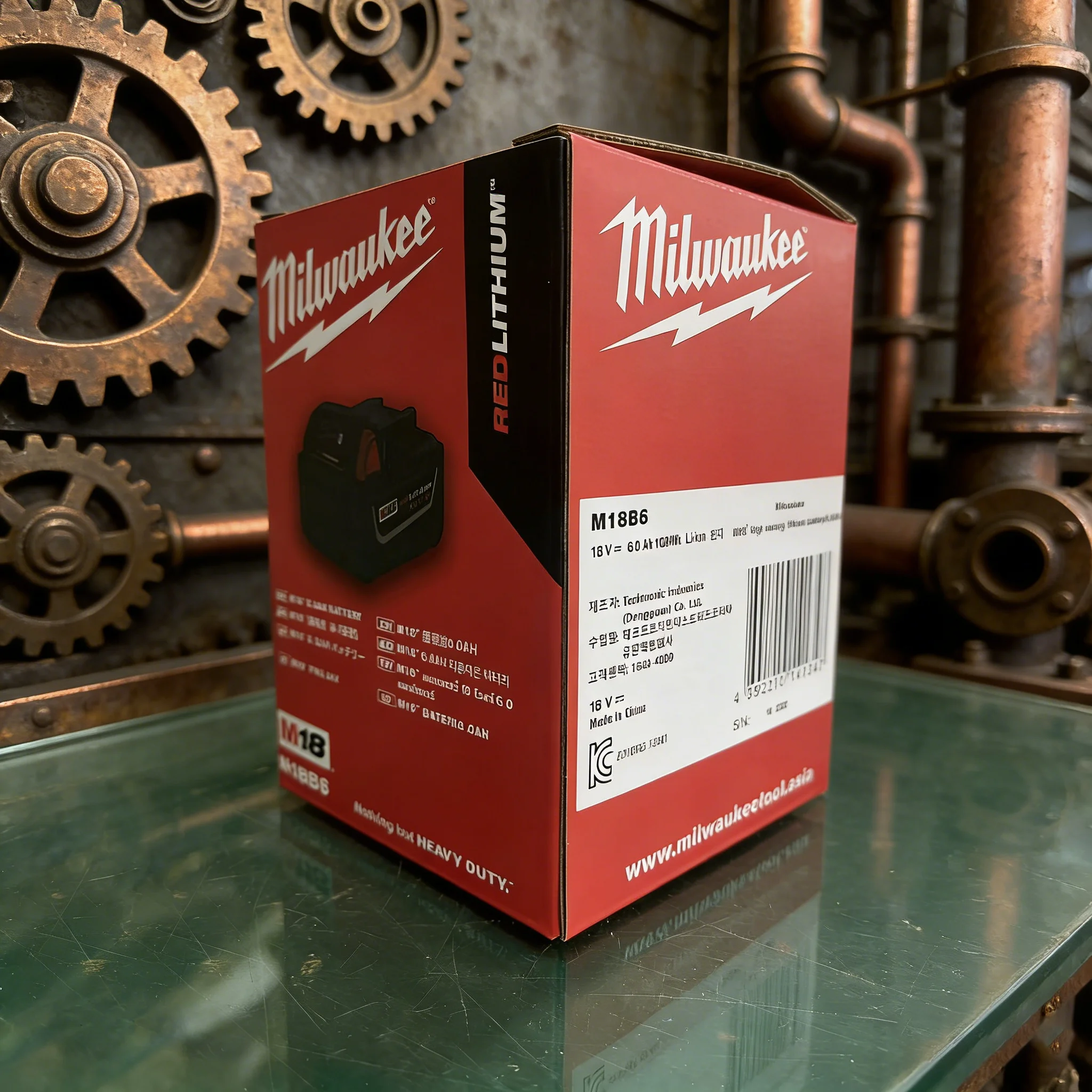 

Milwaukee M18 Power Tool Battery, Charger, BR, XC, 18V, 6000mAh M18B5, 48-11-1860, Built-in 18650 Battery 6000mAH