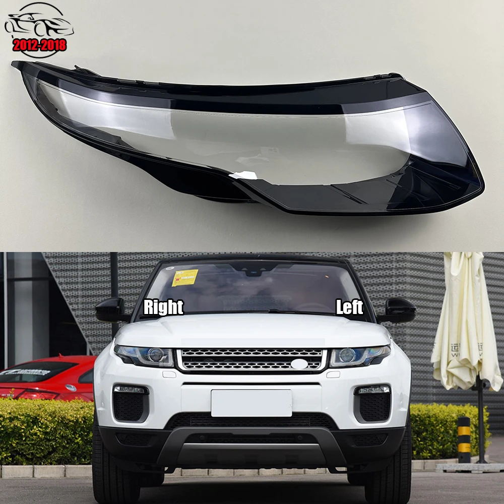 

For Land Rover Range Rover Evoque 2012-2018 Headlamp Transparent Lampshade Shell Masks Headlight Cover Lens Plexiglass