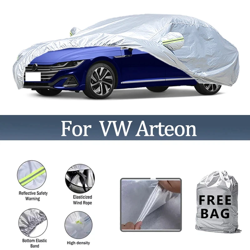

For Volkswagen Arteon Car Cover Outdoor Protection Covers Snow Sunshade Waterproof Dustproof Exterior UV Car Accessories