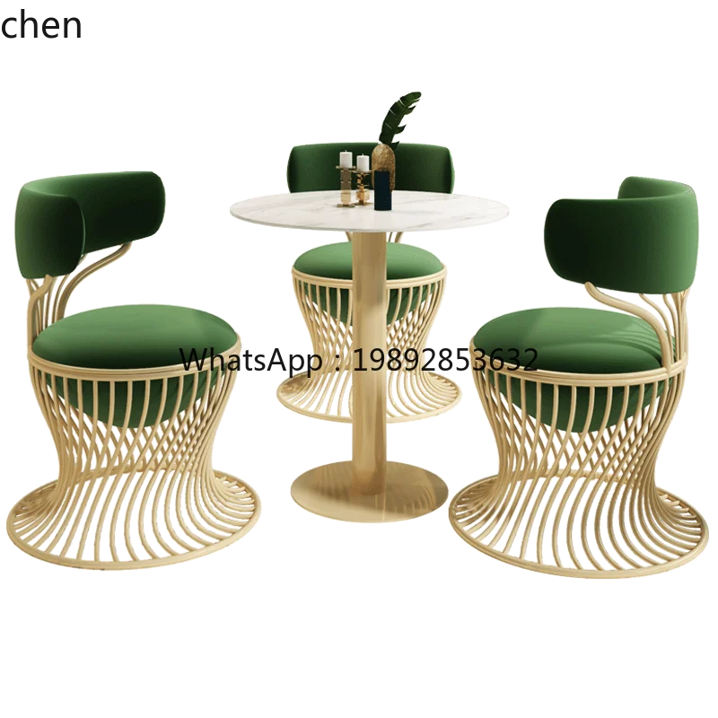 

XX Internet celebrity reception negotiation table and chair combination sales office dessert milk tea shop leisure round