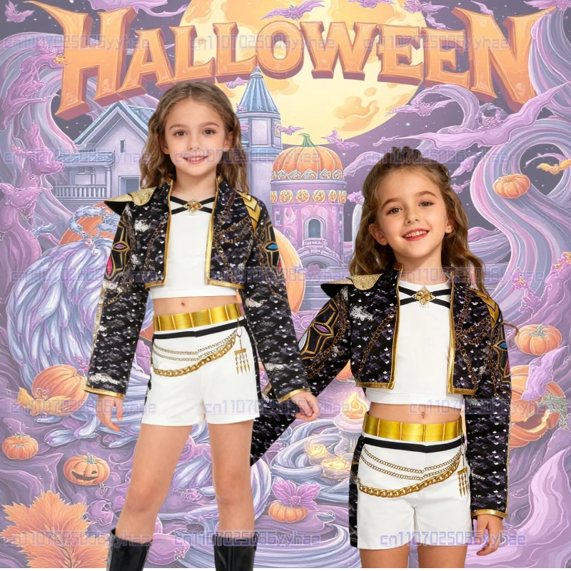 Kpop Demon Hunters Rumi Zoey Mira Cosplay Bambini Bambino Ragazze Costume Huntrix Gruppo Idol Gioco di ruolo Abiti Halloween Fancy Dress Up