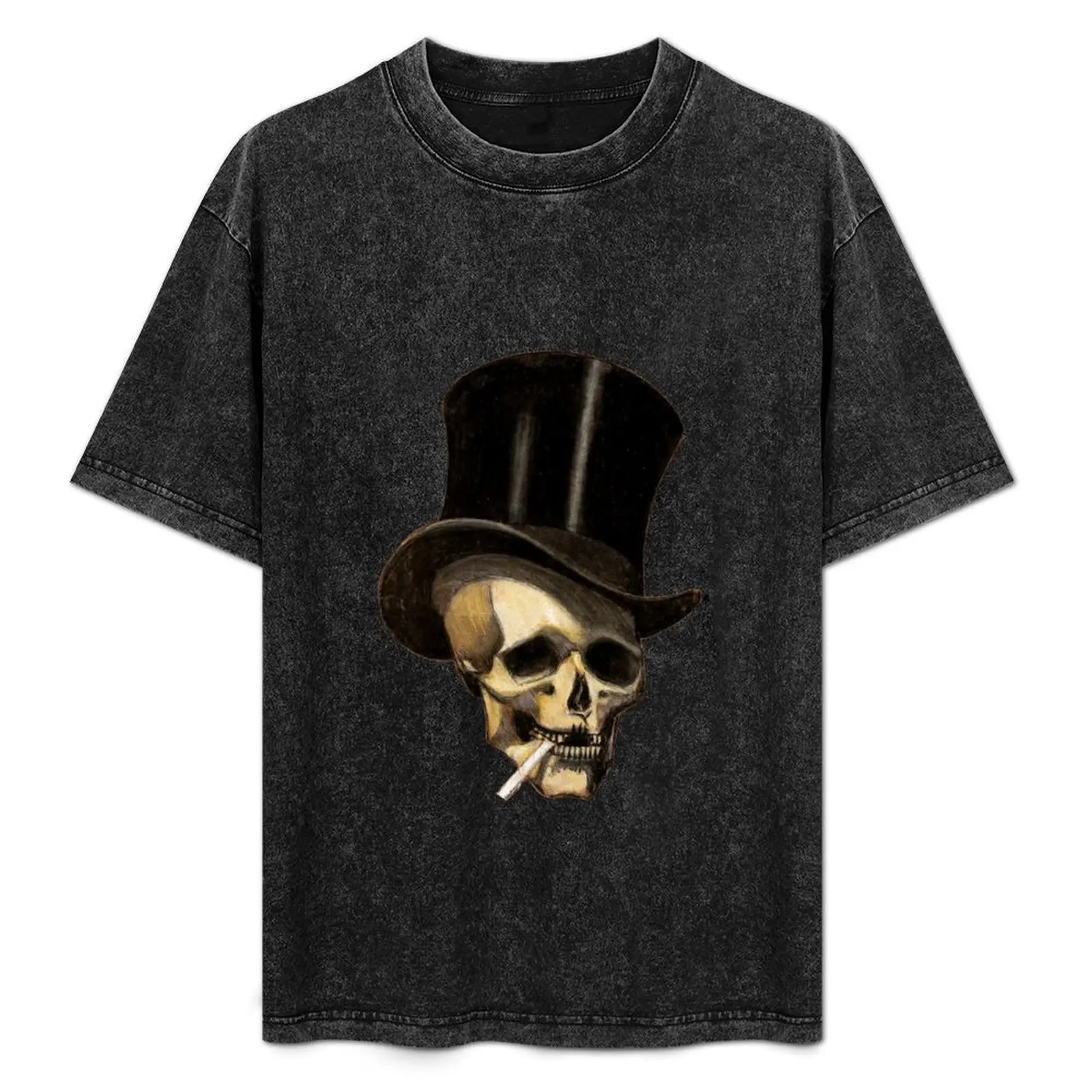 

M. C. Escher - Skull with Cigarette 1917 T-Shirt Essential Solid Color T-Shirt