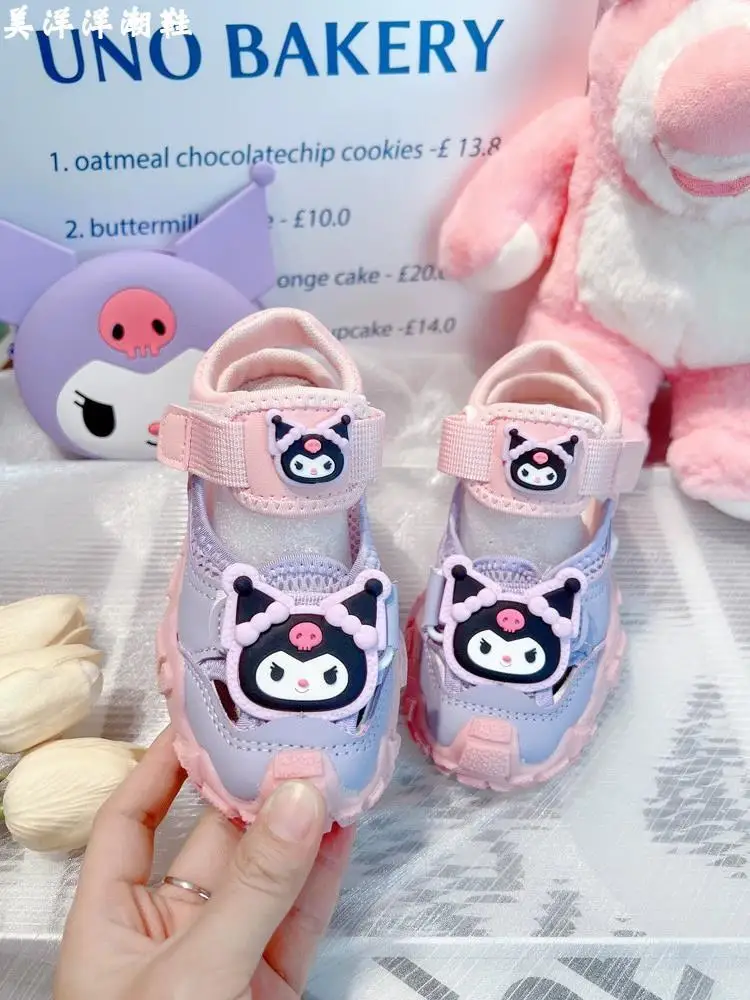 kuromi Baby Sandals Women 2024 New Children's Outwear Outdoor Footpack Sports Beach For Girls Summer children shoes