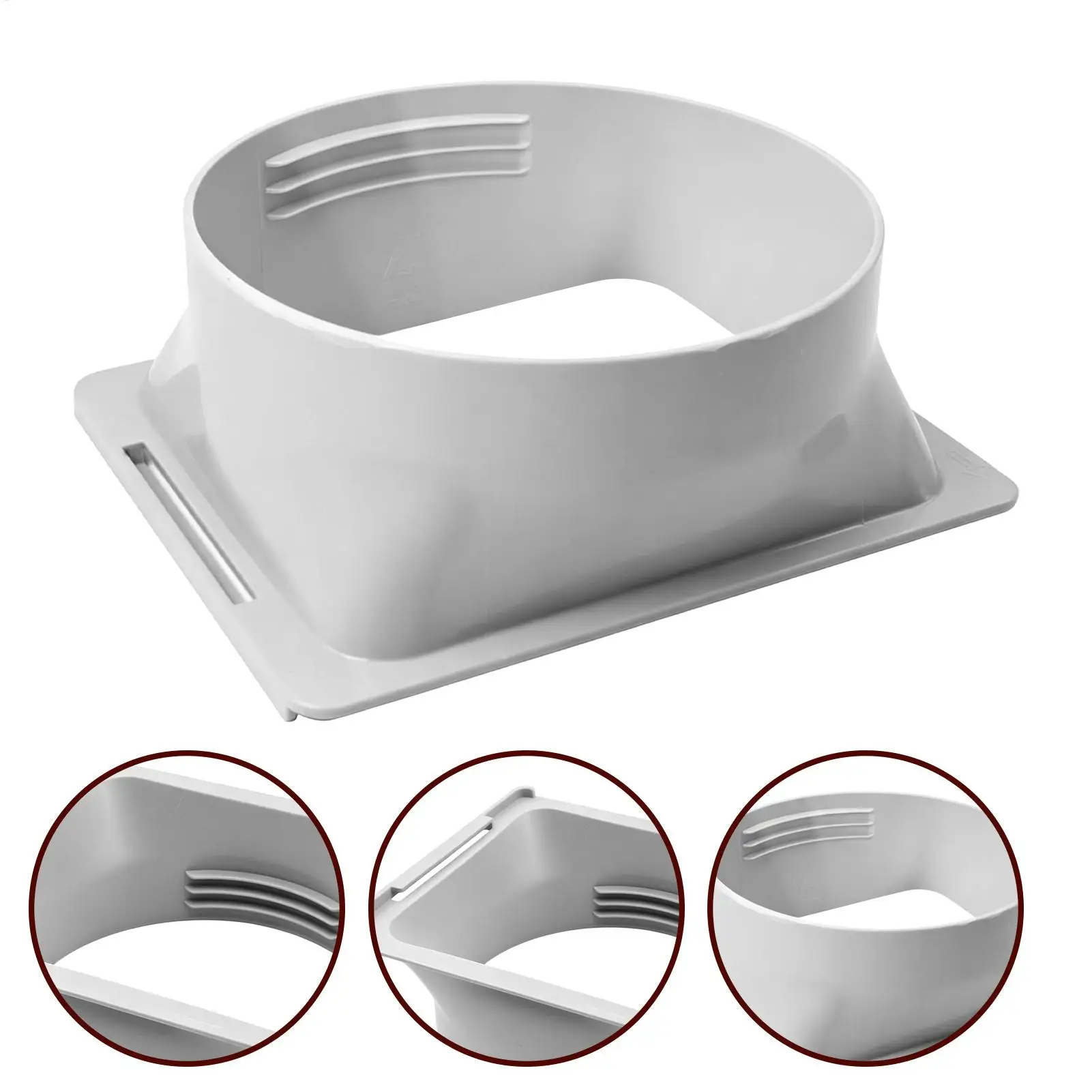 15cm Universal Portable AC Hose Adapter Window Vent Connector For Mobile Air Conditioner Cooler Heater, Easy Install