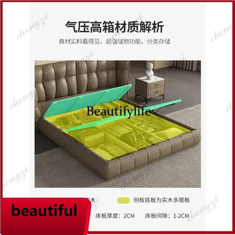 F181 Queen Size Double Bed Comforter Luxury Platform Living Room Queen Bed Full Size Headboards Single Lit 2 Personnes