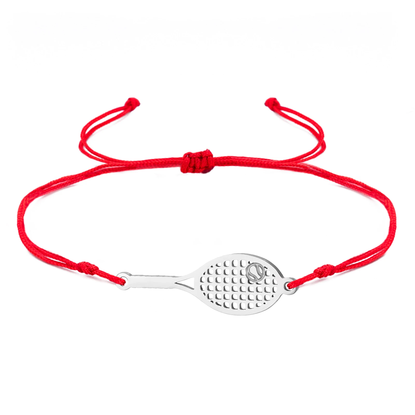 Kkjoy Hohles Tennisschläger-Armband, Edelstahl-Armband, Sport-Charms, Schmuck, minimalistisches Geschenk für Tennisliebhaberinnen, Frauen und Mädchen – Detail 15