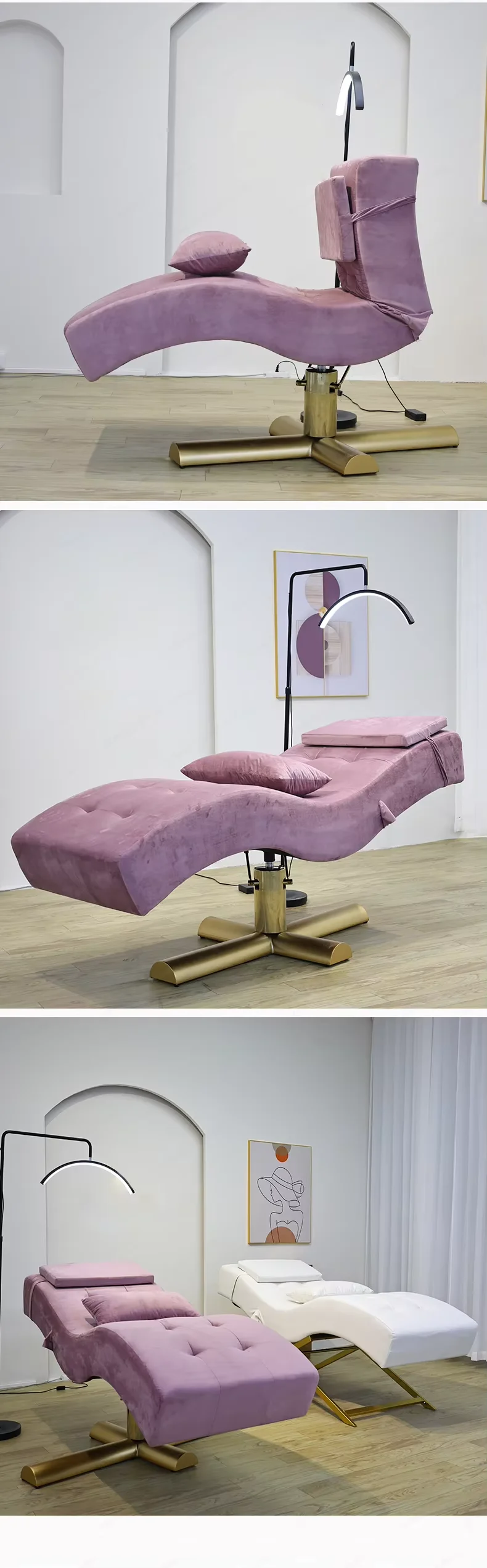 Gesichts-Hydrotherapie-Massage-Wimpern-Schönheitsliege für Salon, SPA und Freizeitnutzung zu Hause – Detail 7