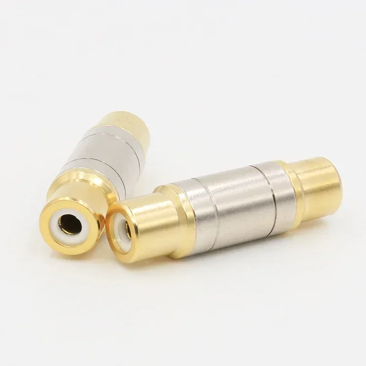 VRFP01 4-шт разъем RCA позолоченный прямой RCA гнездовой адаптер DIY аудио-видео кабель