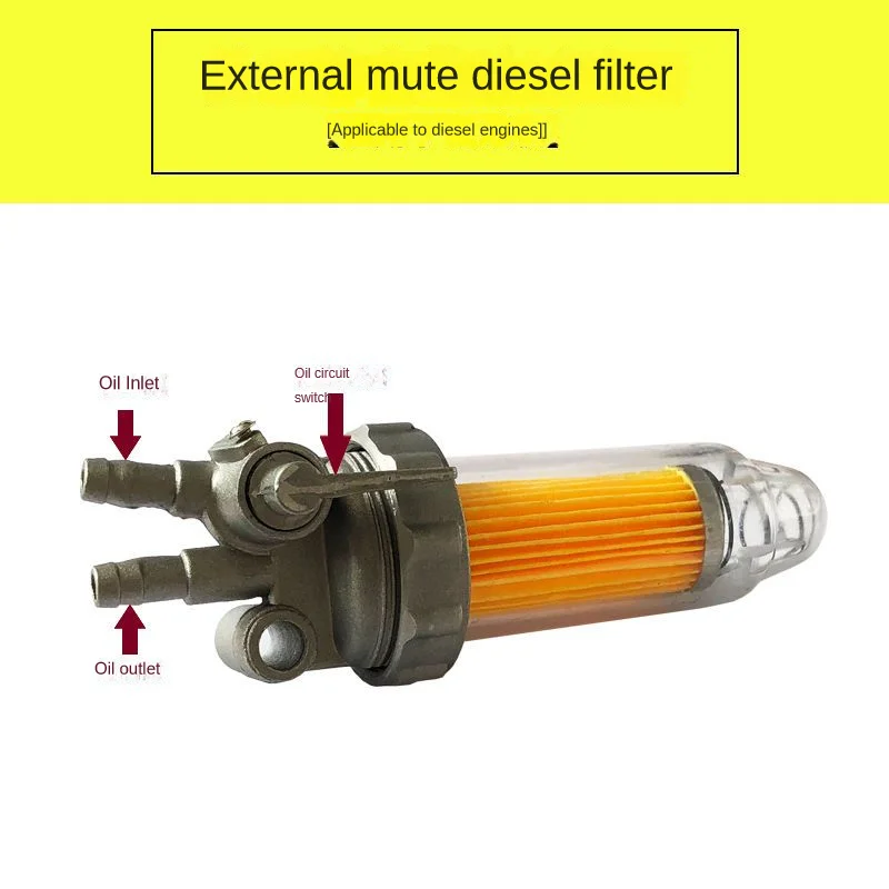 3KW Diesel Fuel filter assembly for KAMA Kipor silent diesel generator 178F,186F 186FA 5KW silent diesel fuel filter accessories