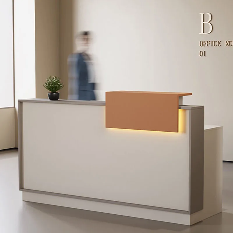 

Minimalist Design Reception Desks Modern Beauty Executive Shelves Reception Desks Display Industrial Scrivania Office Furniture