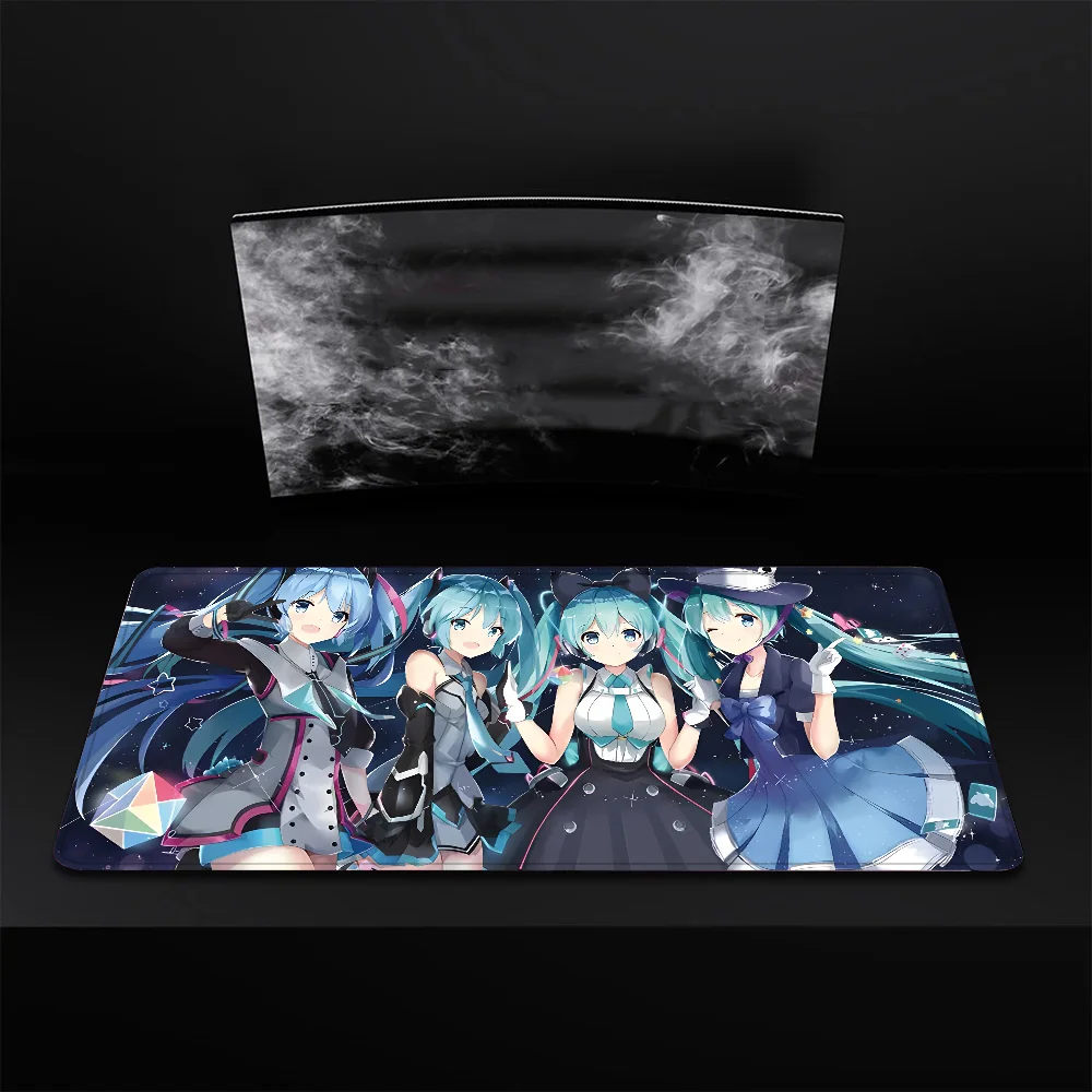 

Коврик для мыши H-Hatsune M-Miku, большой игровой коврик для мыши, размер L XL XXL, коврик для клавиатуры