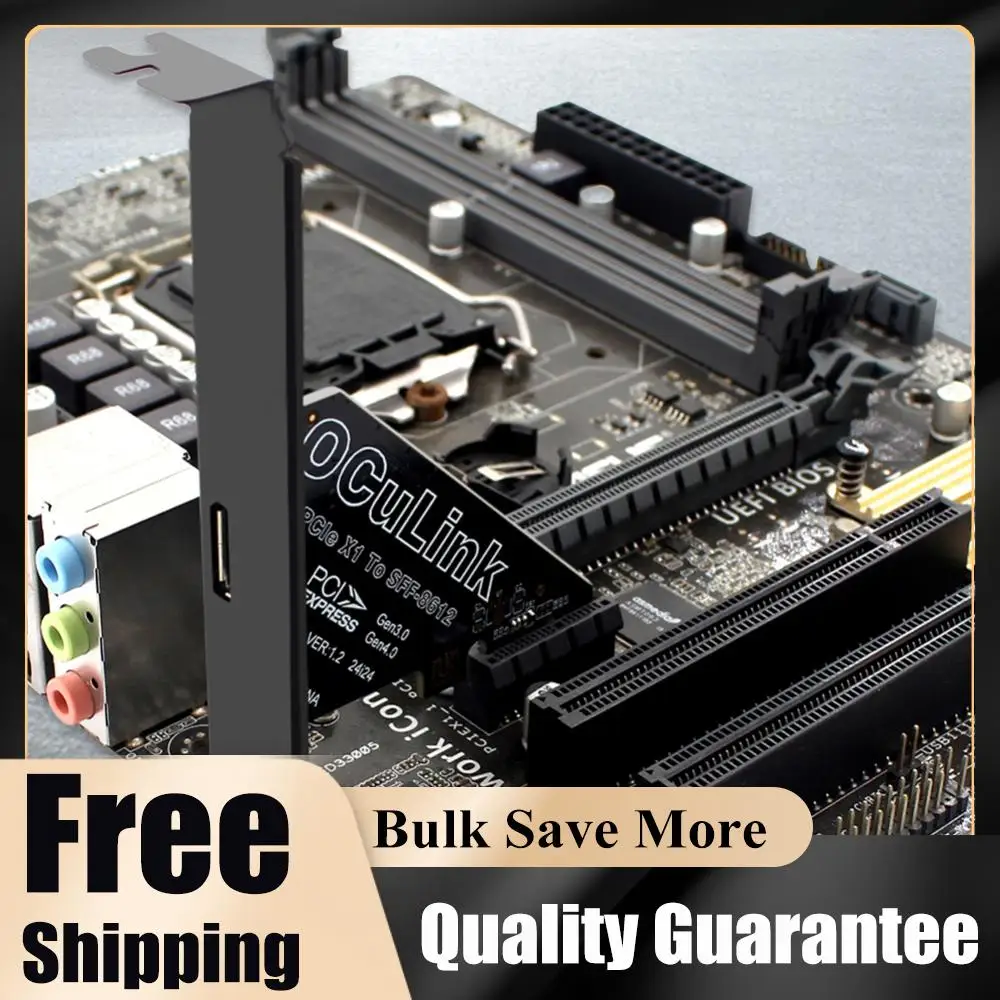 1 PC PCIe To SFF 8611&8612 Adapter Card PCI Express To SFF-8612 Expansion Card Adapter PCI Express PCI-E X4/X1 SSD Convert Card
