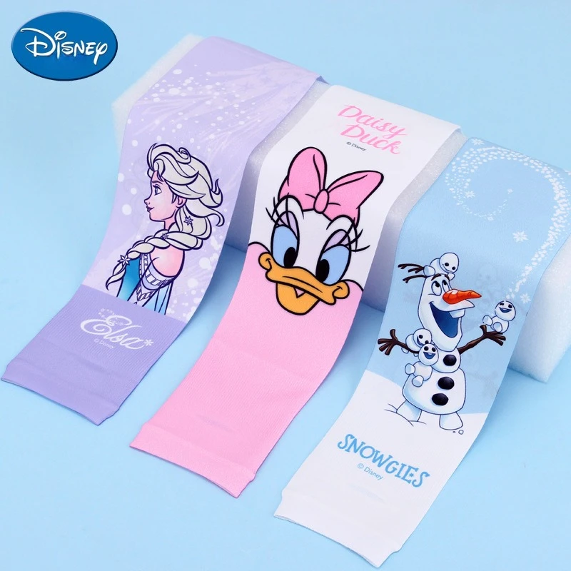 Miniso Disney Ice Silk Sleeve للأطفال واقي من الشمس بأكمام ثلجية رياضية خارجية خفيفة وأكمام قابلة للتنفس ثلج ثلجي