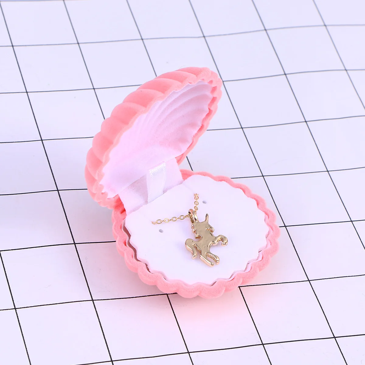 

Pink Jewelry Box Jewellery Holder for Ring Earring Case Girls Organizer Earrings Boxes Necklaces Bracelet