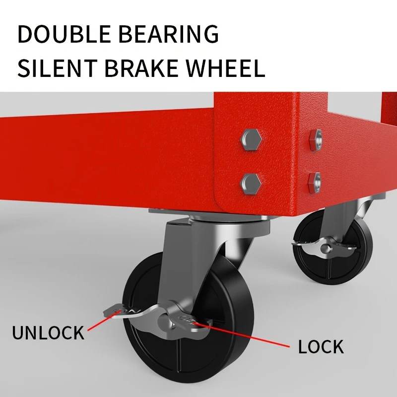 다층 정리대, 고하중 금속 철제 공구 선반, 보관 공구 카트, 범용 바퀴, 가정용 랙