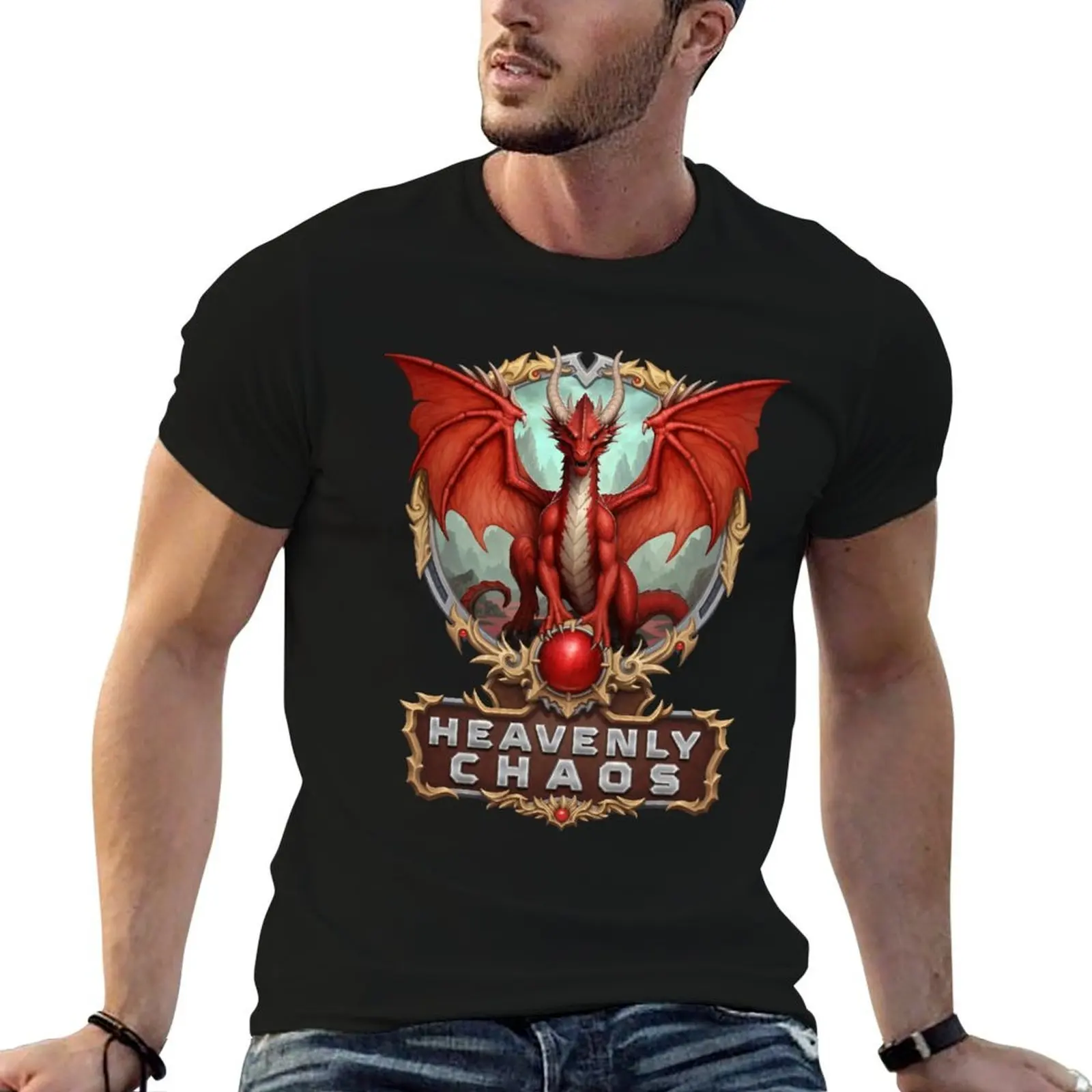 

Schinhofen Heavenly Chaos Artwork T-Shirt man t shirts graphic man t shirt cotton t shirt men 100% cotton luxury brand T-shirt