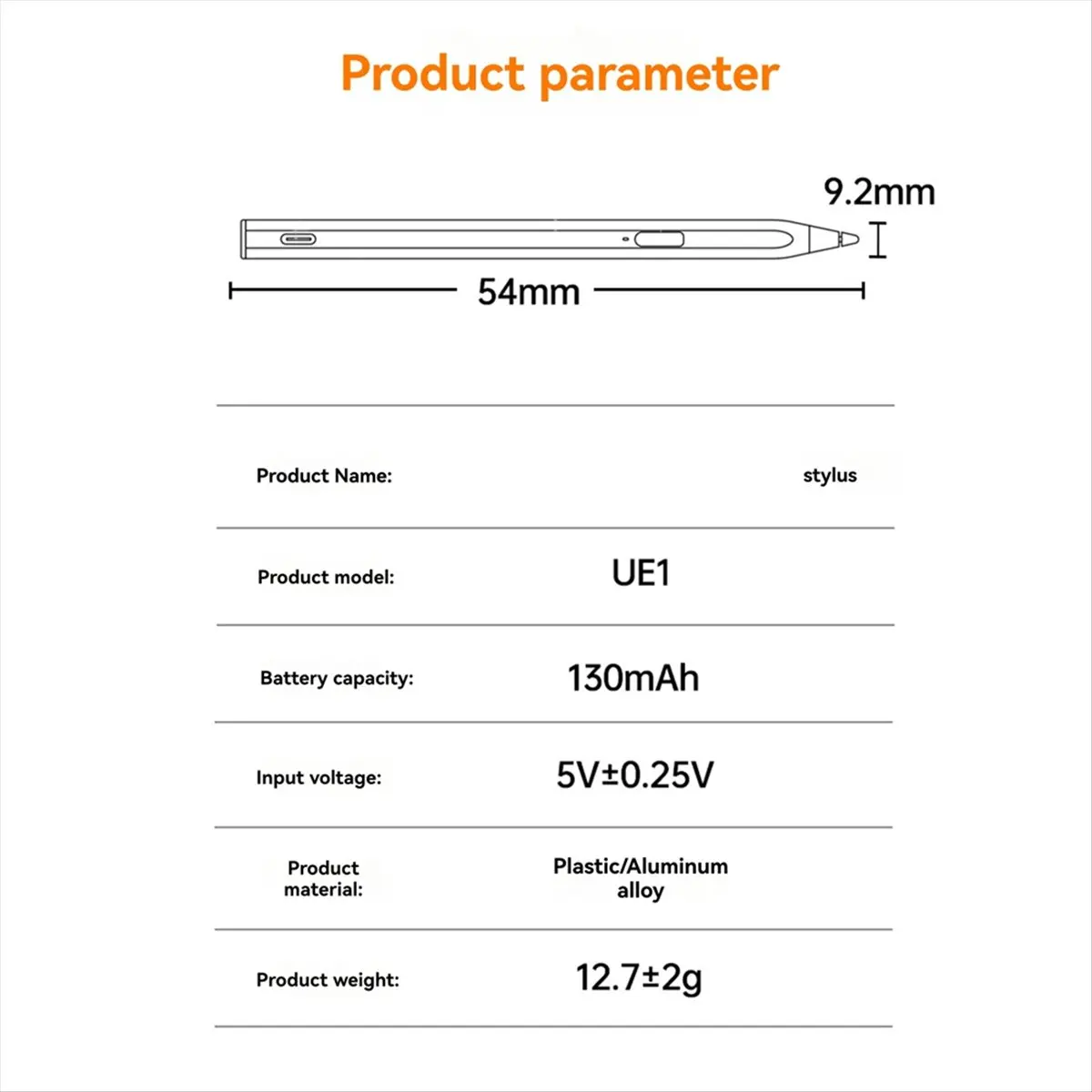 Fits for 4096 Stylus Pen for Paper Pro Stylus with Eraser 4096 Pressure-Sensitive Magnetic Touch Screen Stylus