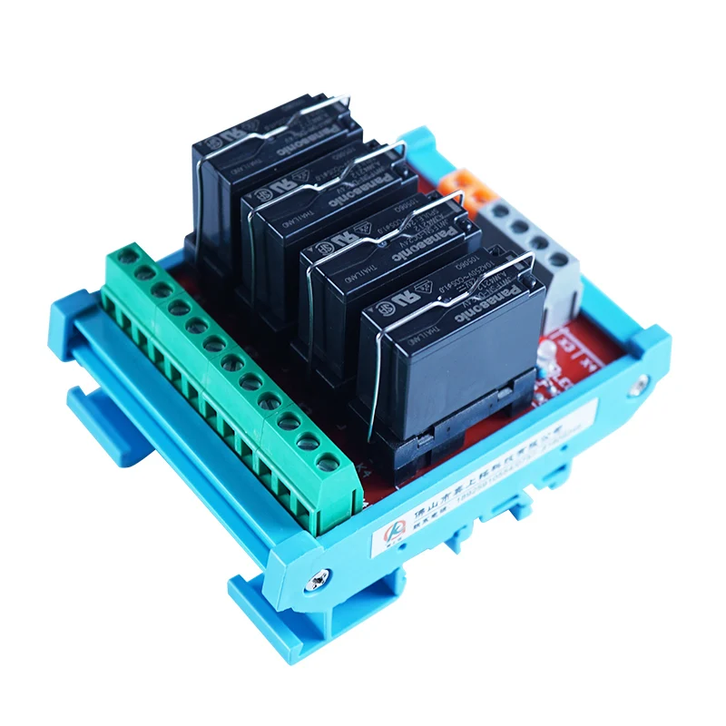 

4 Channels 1NO 1NC Relay Module 24VDC Electromagnetic Relays Anti interference for PLC